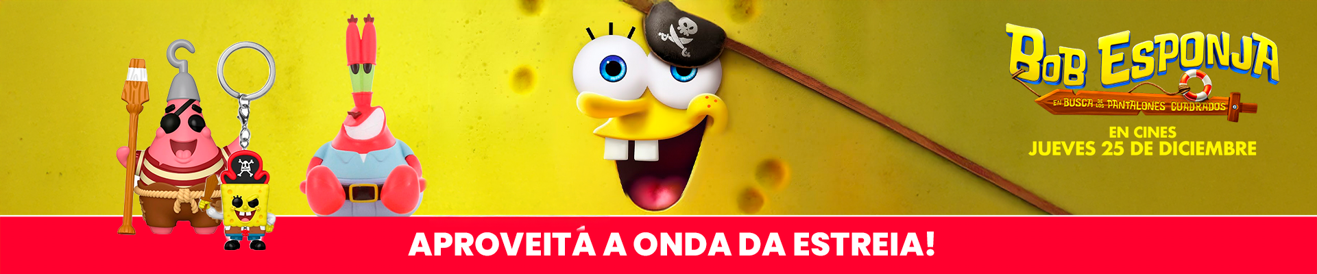 Merchandising oficial para aproveitar a estreia do novo filme a 25 de dezembro de 2025.